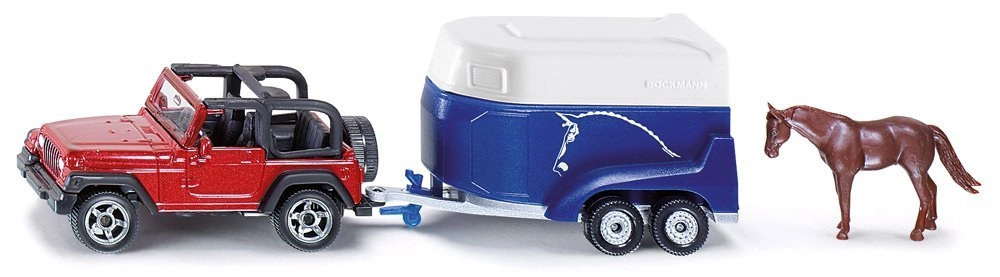 Siku Jeep with horse trailer 1651