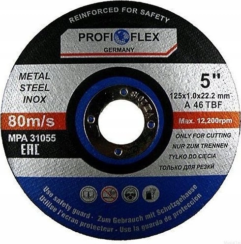 Silver METAL CUTTING DISCS 115 x