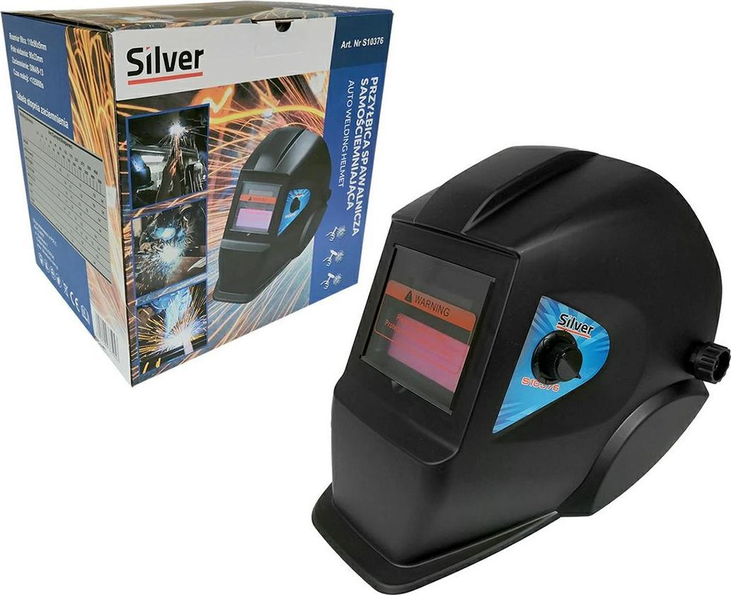 Silver AUTO-darkening WELDING HELMET SILVER 10376