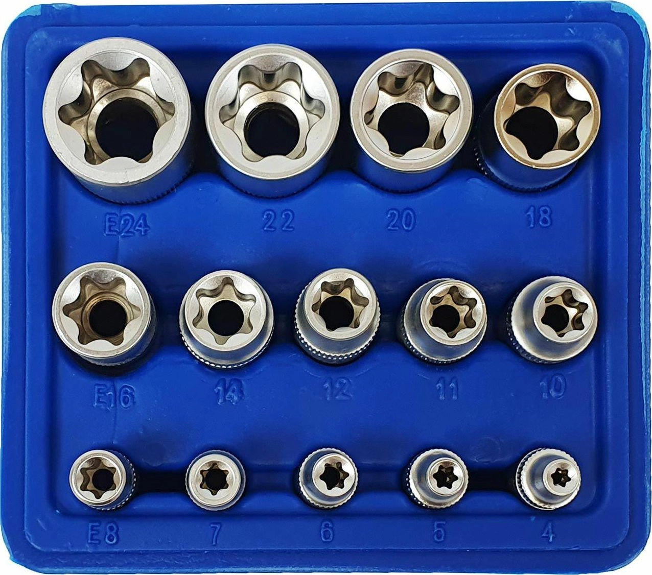 Silver ZESTAW NASADEK TORX 14el./SILVER