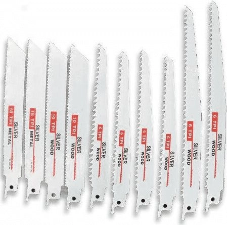 Silver saber saw blade 10 pieces