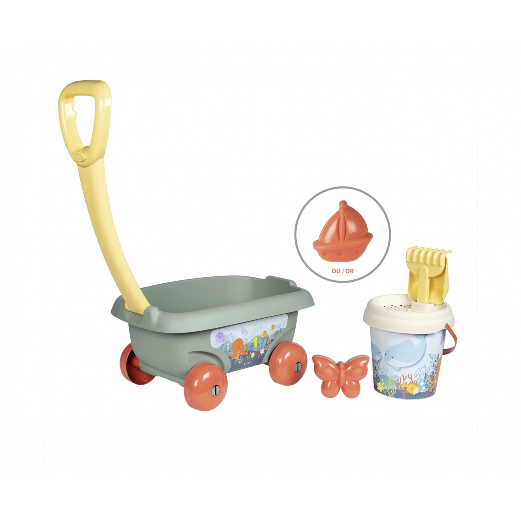 Smoby Life handcart with bucket set