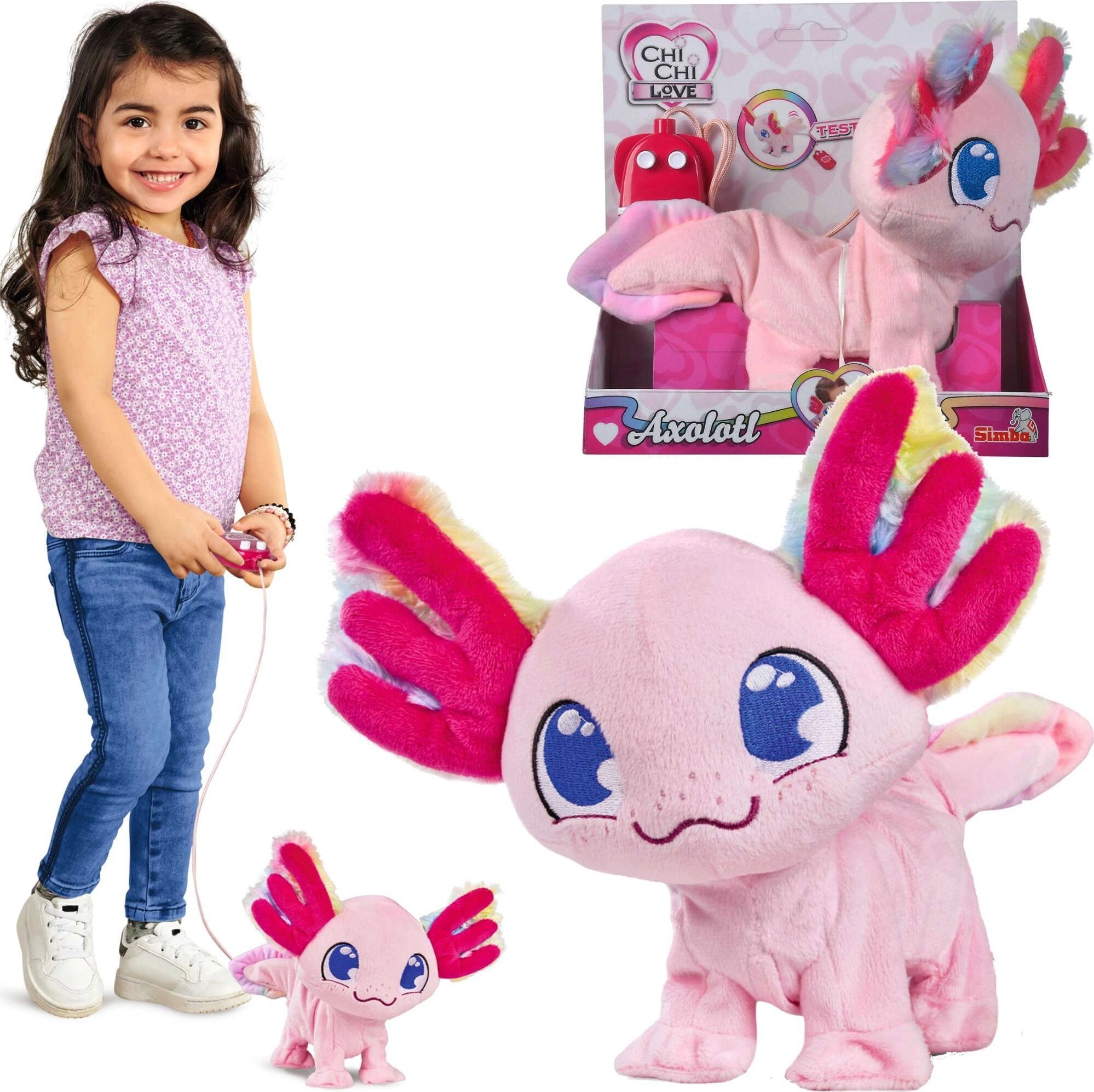 Simba ChiChi LOVE Axolotl cuddly toy
