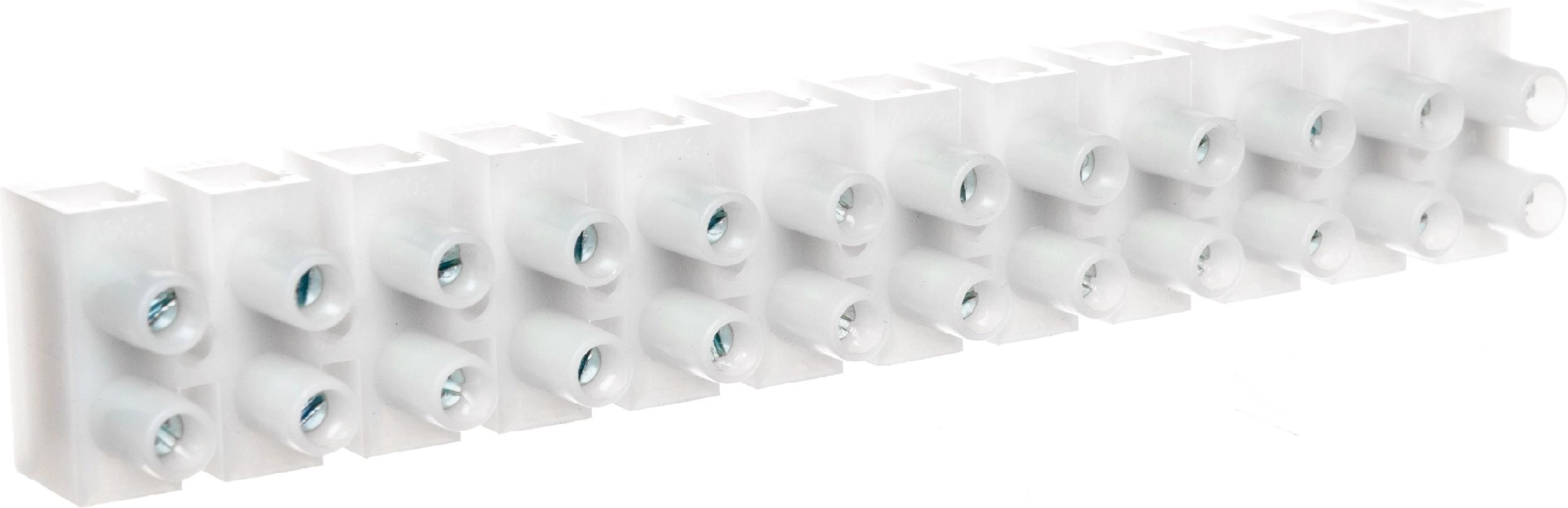 Simet 12-track threaded terminal strip 10mm2