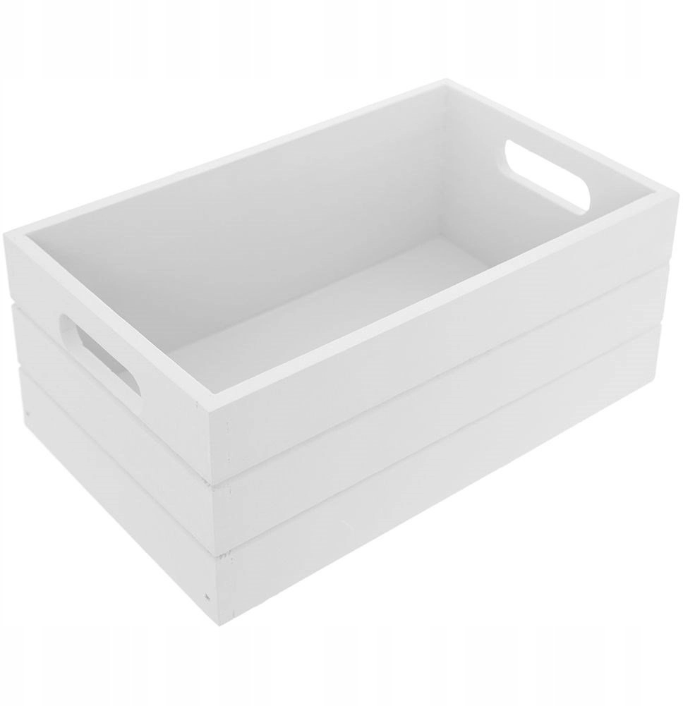 Wooden Box Wooden Box White Large