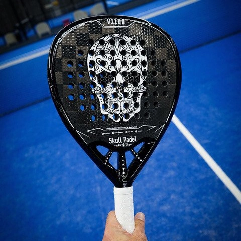 SKULL PADEL V1100 24K melna/balta racket