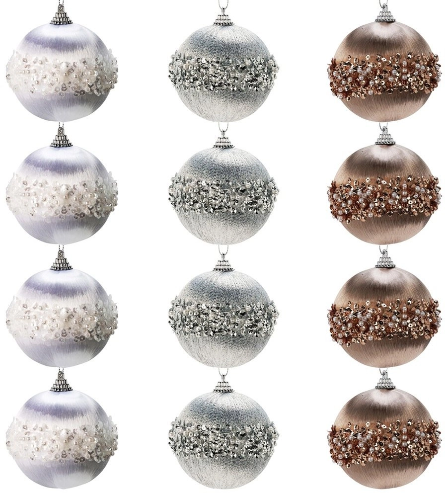 Slowmoose Unbreakable Christmas tree baubles white