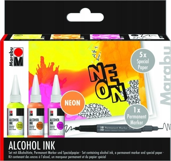 SmartMax Marabu Alcohol Ink set NEON