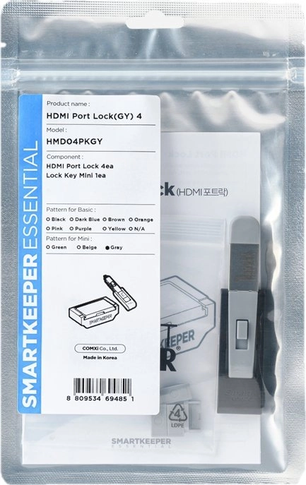 SmartKeeper HMD04PKGY 4 x HDMI Port