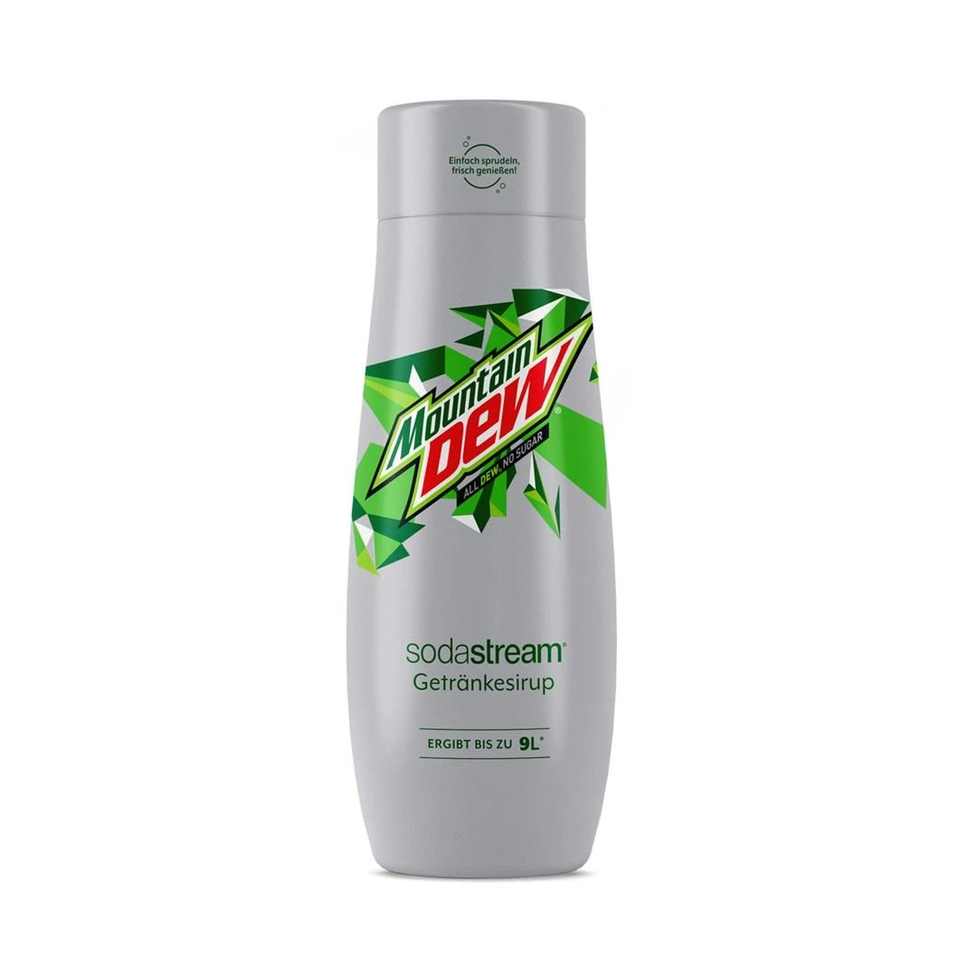 Mountain Dew Diet flavored SodaStream syrup