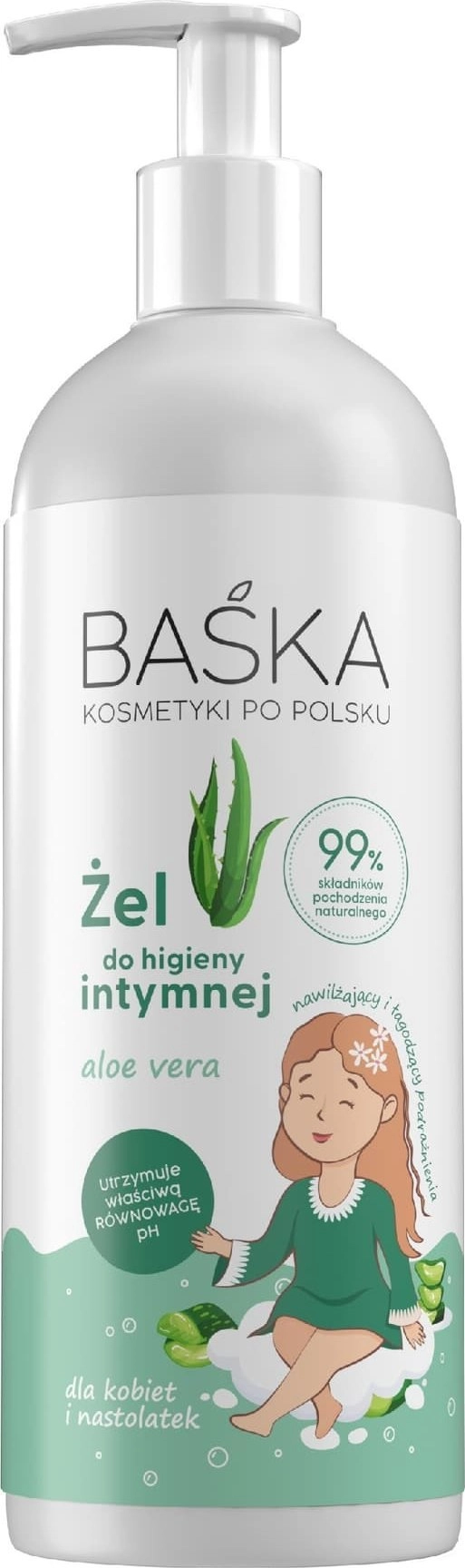 Solverx BAŚKA Żel do higieny intymnej