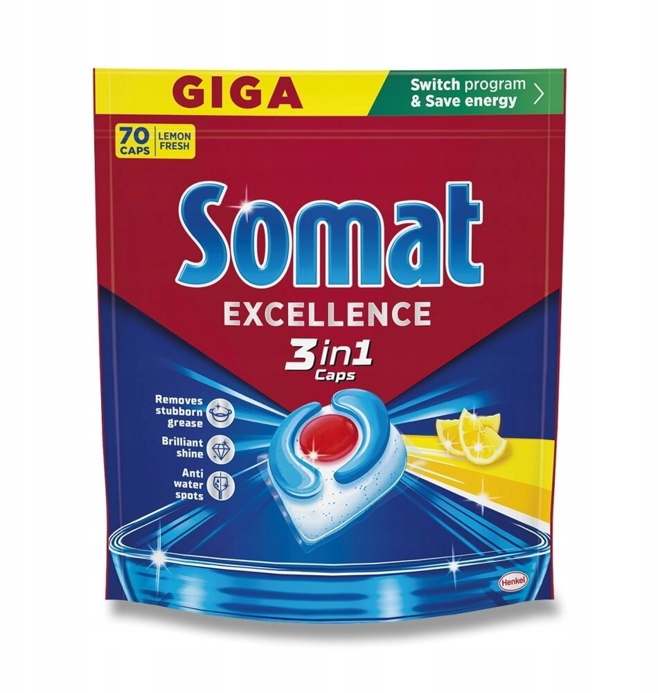 DISHWASHER CAPSULES SOMAT LEMON 70PCS 15924833