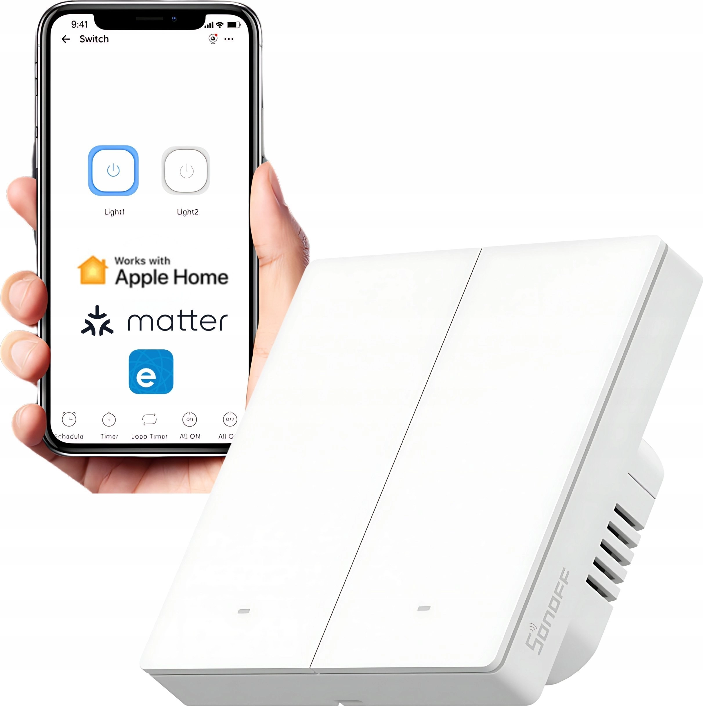 Sonoff M5-2C-86W Matter Smart Wall Switch