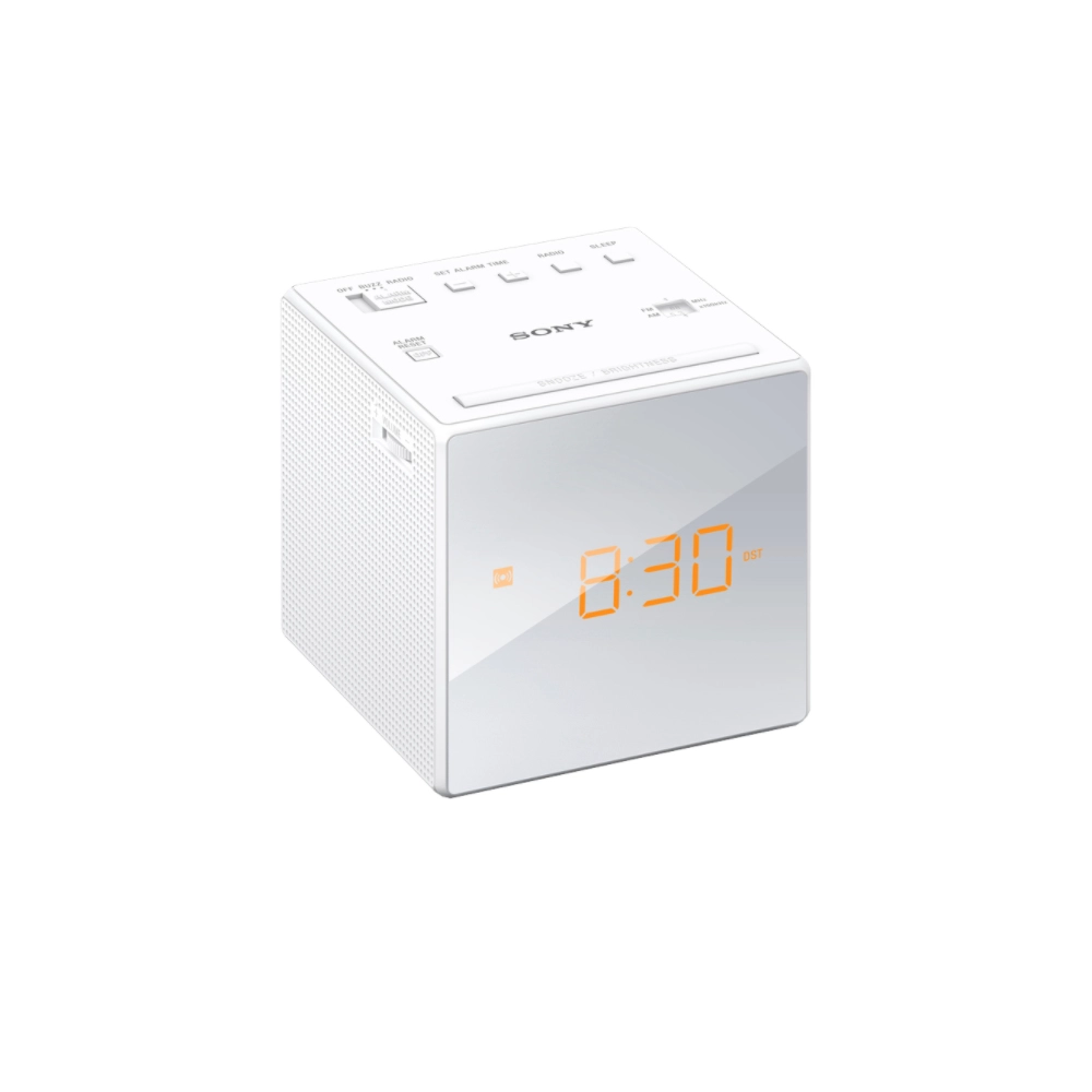 Sony ICF-C1 Pulkstenis Balts ICFC1W.CED