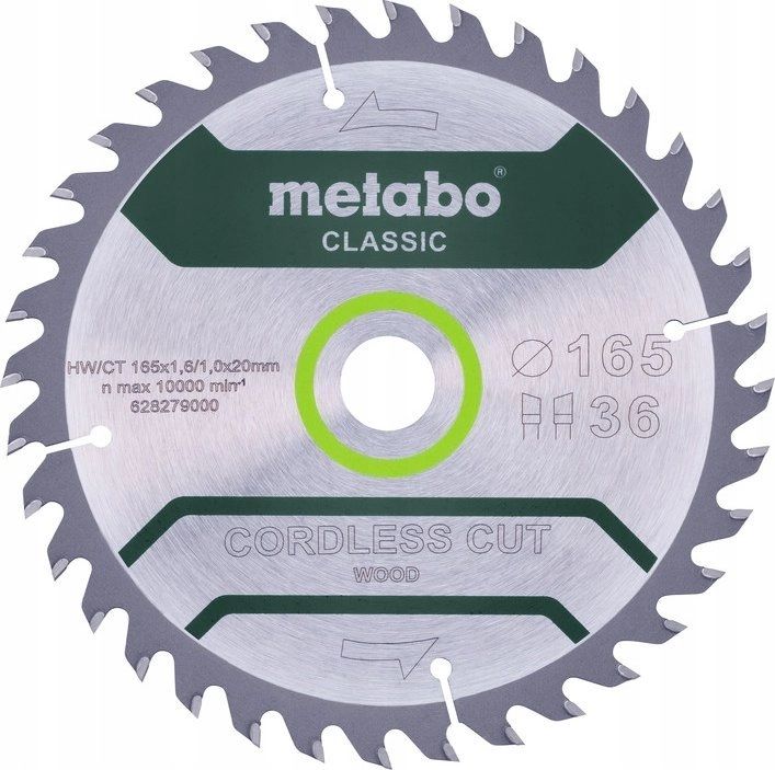 Sourcing METABO CIRCULAR SAW HW/CT 165x20x18z