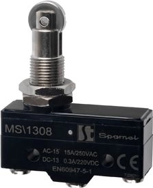 Spamel Miniature pusher connector with roller