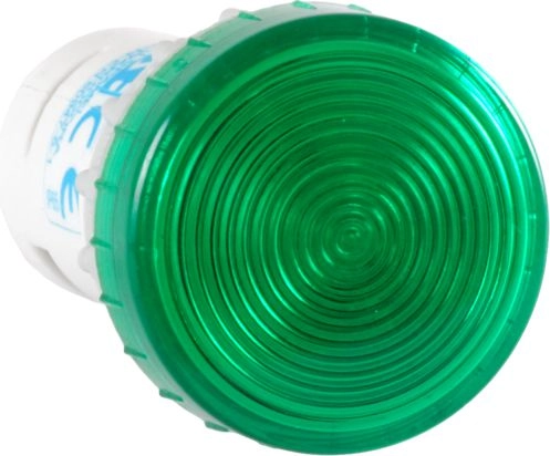 Spamel Compact green LED lamp 24V