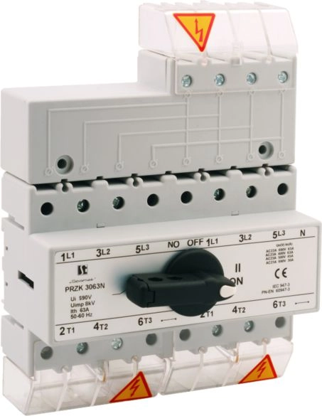 Spamel Network-generator switch 80A 3P+N N