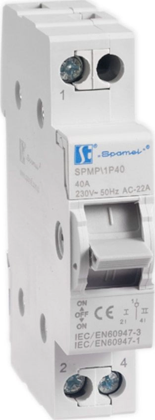 Spamel Modular switch for selecting the