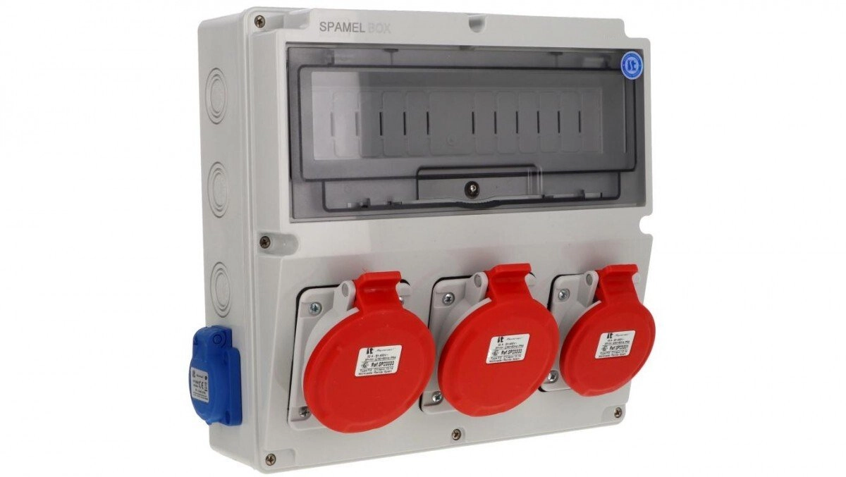 Spamel Switchgear 2x5x32A 5x16A 2x3x16A INA=32A