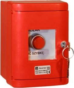 Spamel Control button 22mm red with