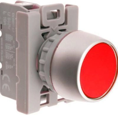 Spamel Control button 22mm red with