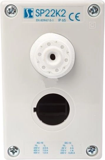 Spamel 2-hole cassette housing 22mm gray