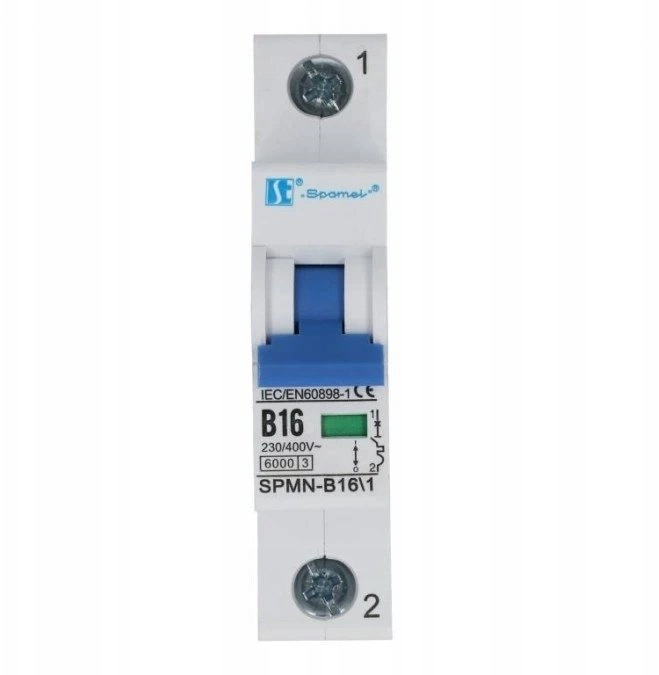 Spamel Circuit breaker B 16A 1P