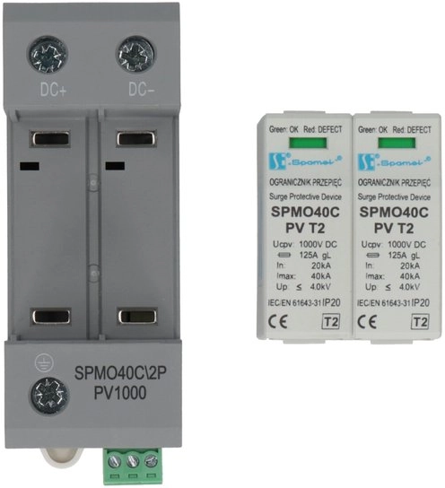 Varistor surge arrester for photovoltaic installations