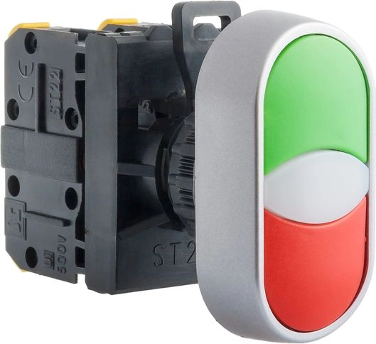 Spamel Control button 22mm double red/green