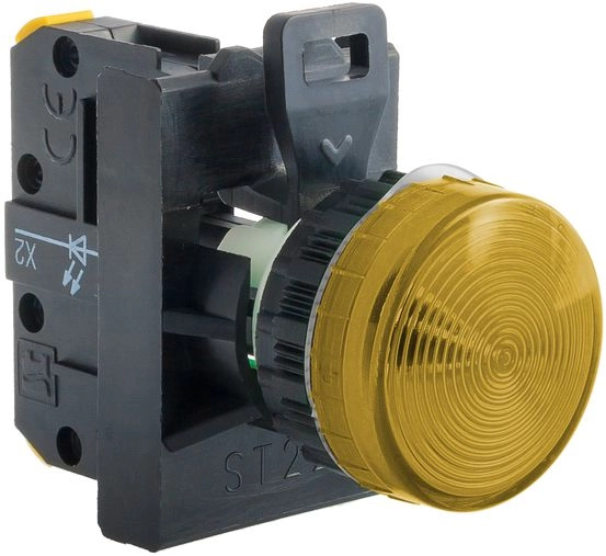 Spamel Signal lamp 22mm yellow 24V