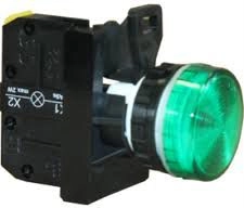 Spamel Signal lamp 22mm green (ST22-LZ-24-LEDAC/DC)