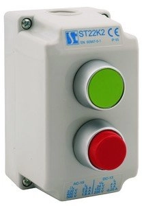 Spamel 2-hole control box with green