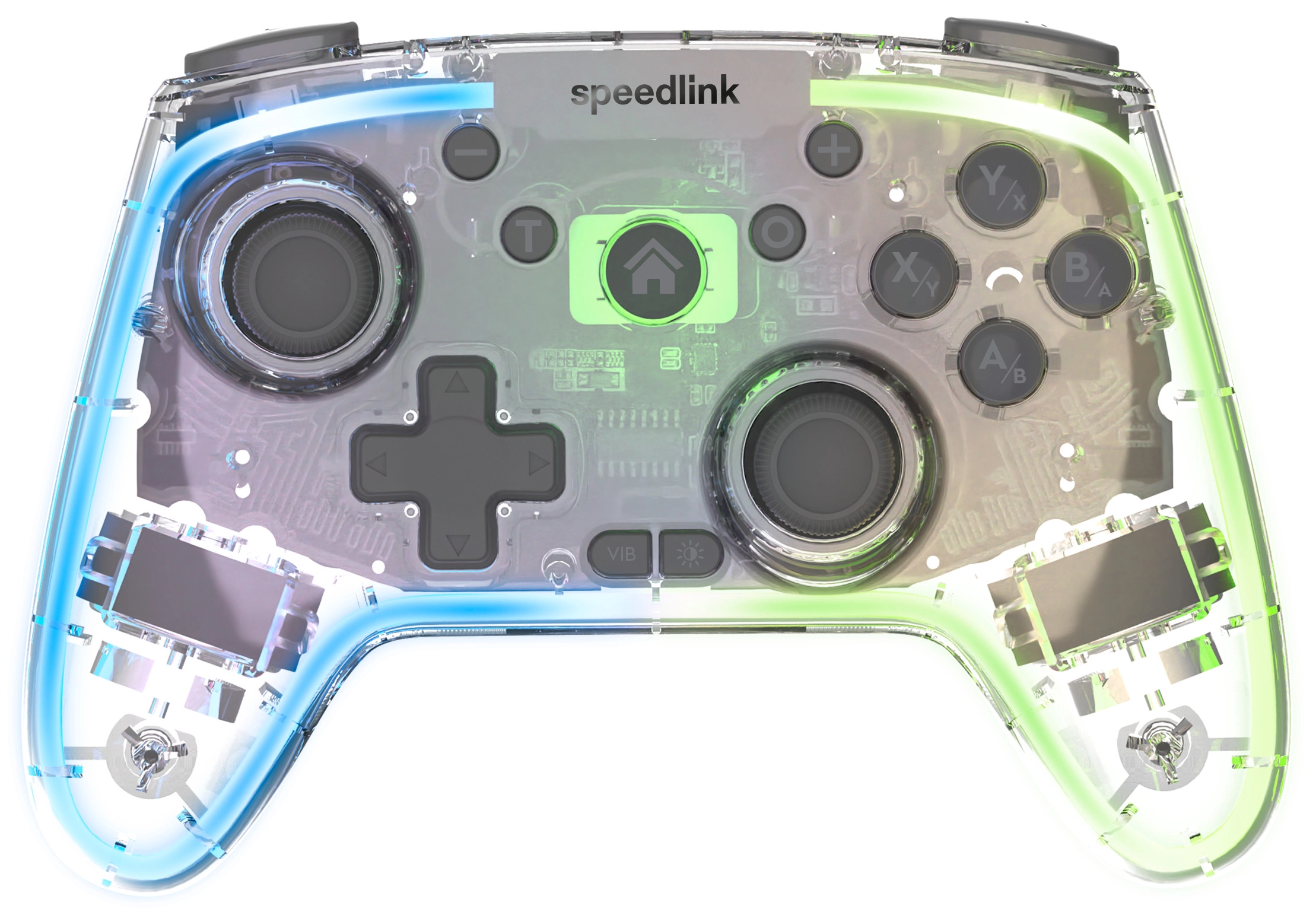 Speedlink wireless gamepad Rait NX RGB PC/Android/Switch, clear (SL-650115-CR)