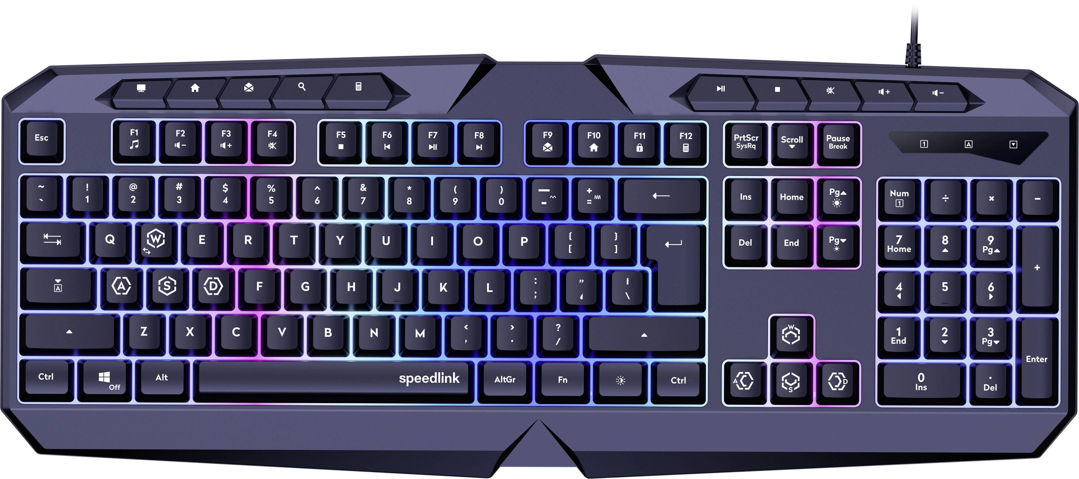 Speedlink keyboard Ludicium RGB Rainbow US