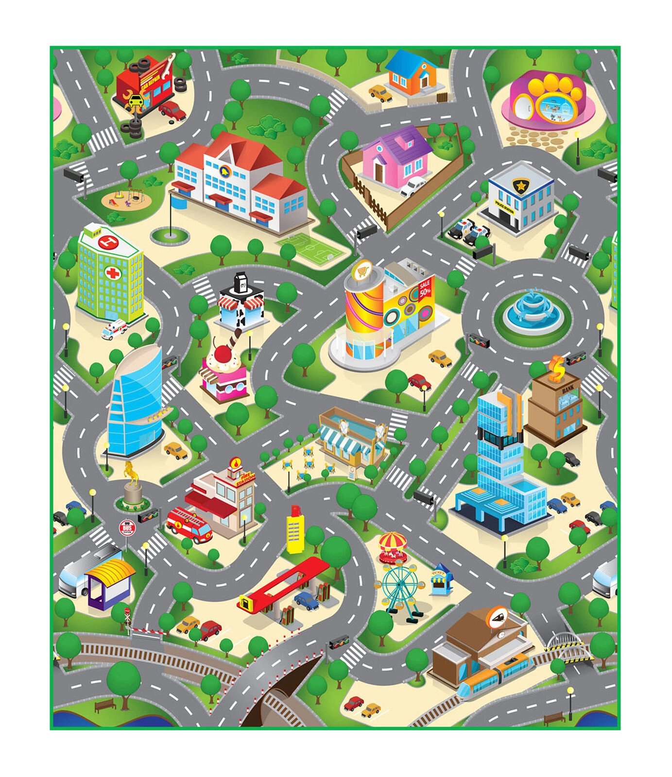 Speed Car - Play Mat (120