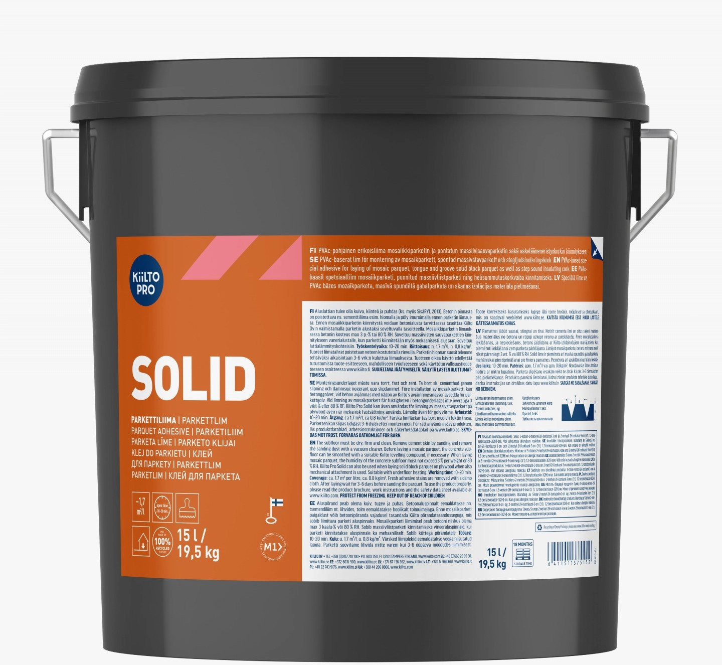 KIILTO HIGH SOLID PARQUET ADHESIVE 15