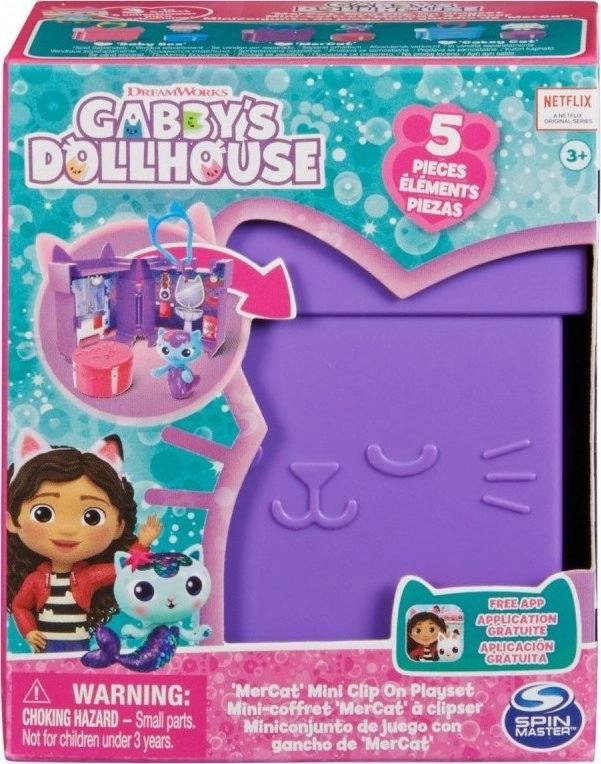 Gabby`s Dollhouse Clip-On Playset with MerCat