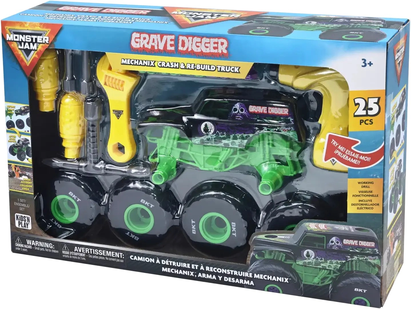 Monster Jam Mechanix 1:18 Grave Digger