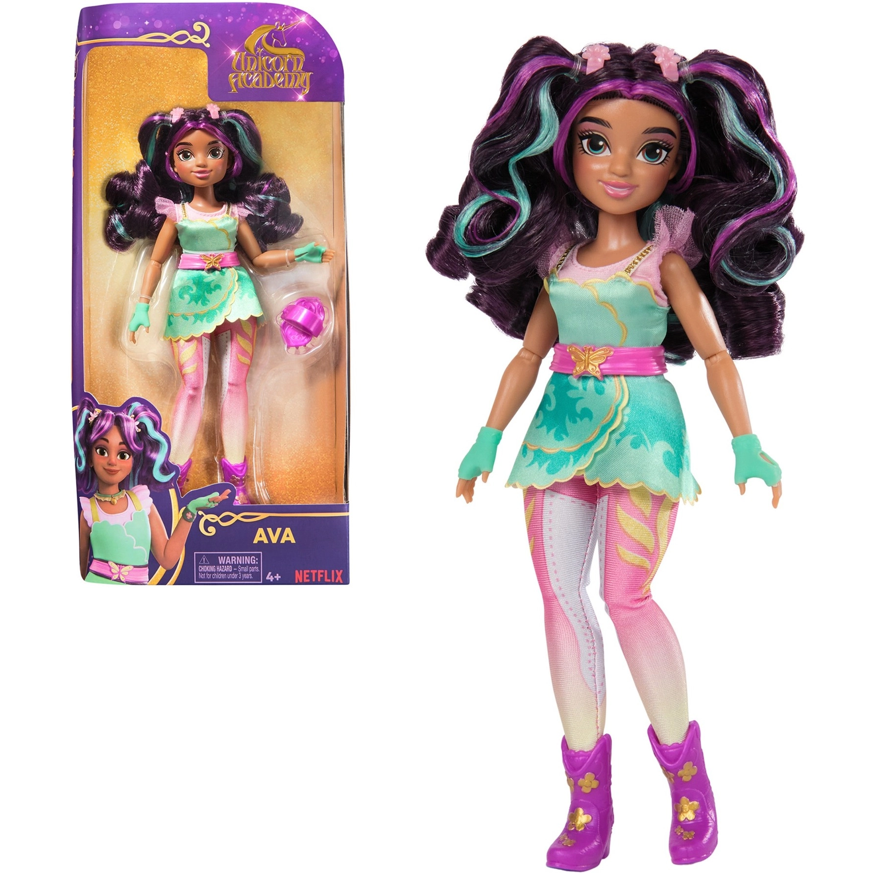 Unicorn Academy  Ava Doll with 7