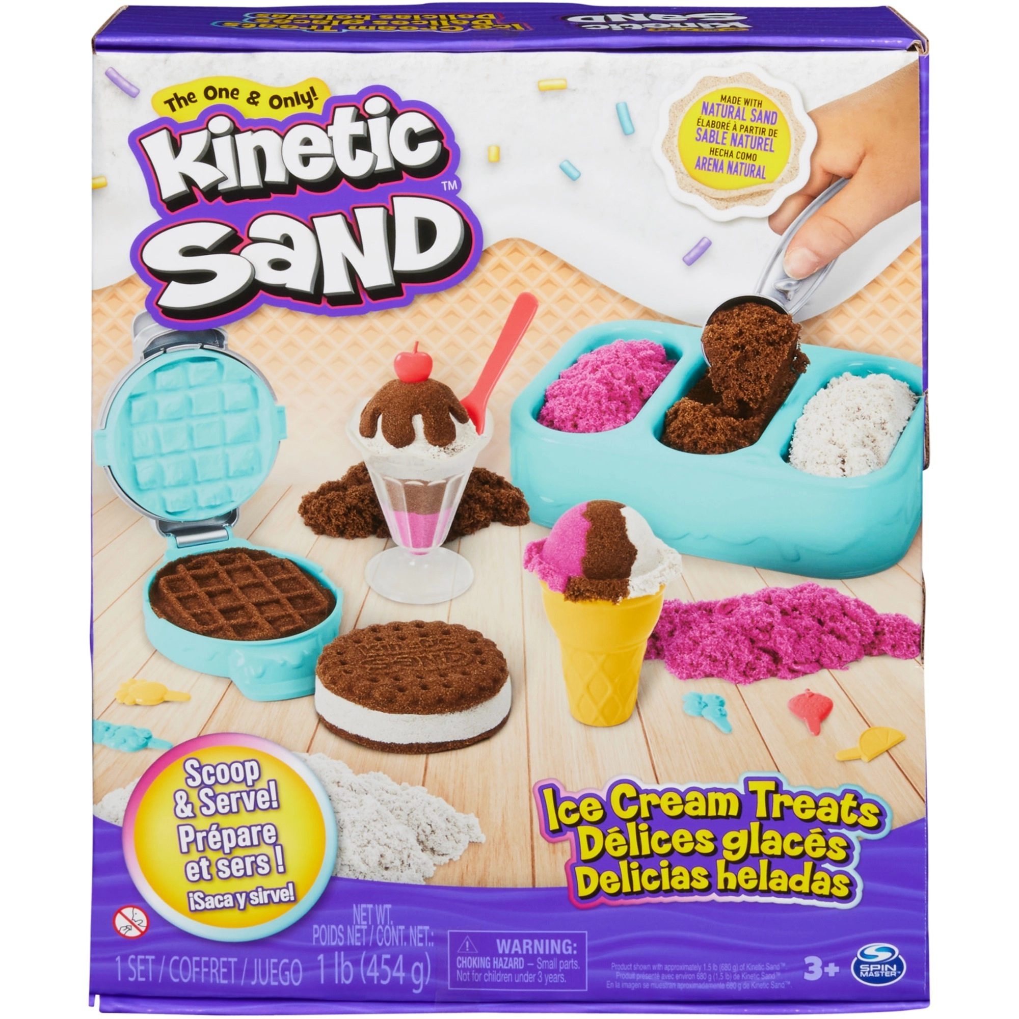 Kinetic Sand - jäätelöherkut leikkisetti 1224691