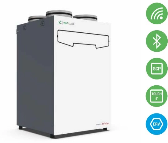 SpiroFlex Vertical recuperator VENT CLEAR VD4