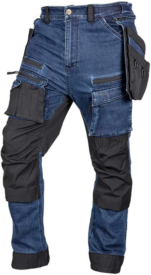 DENIM work pants Cordura reinforcements detachable