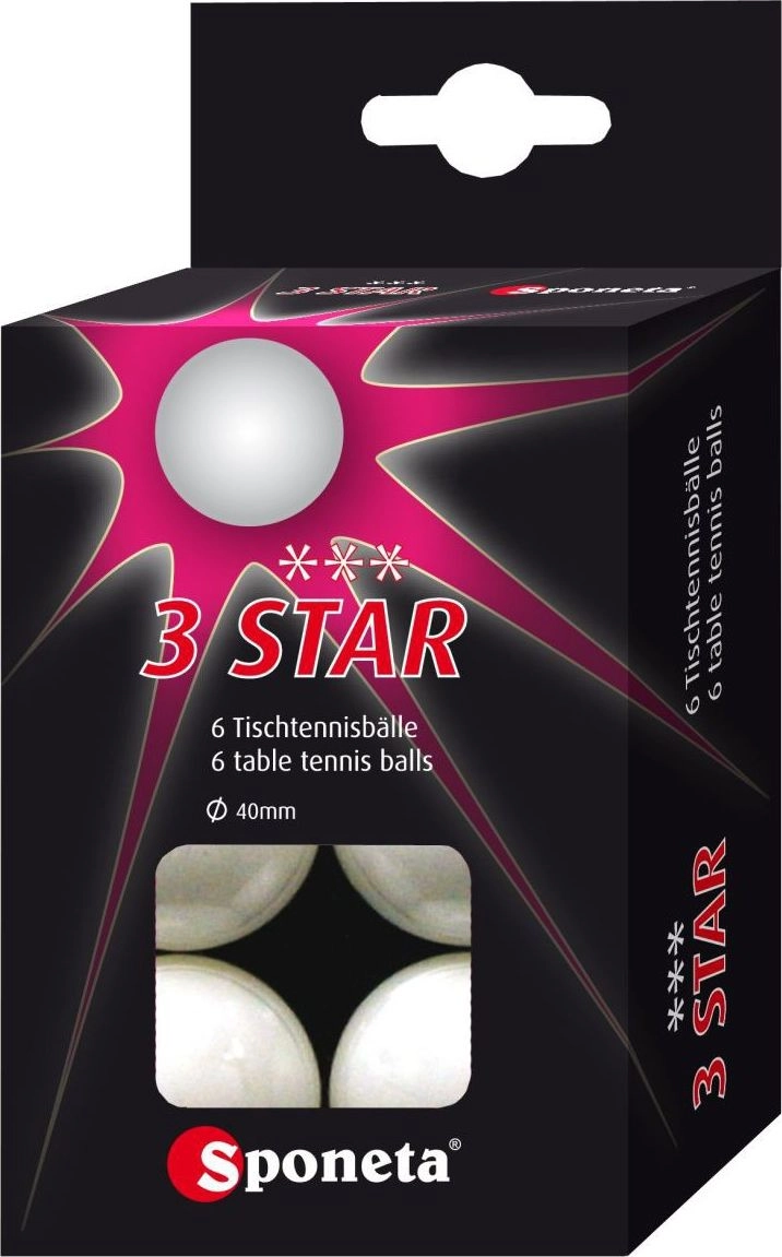 Sponeta Table tennis balls 3 Stars