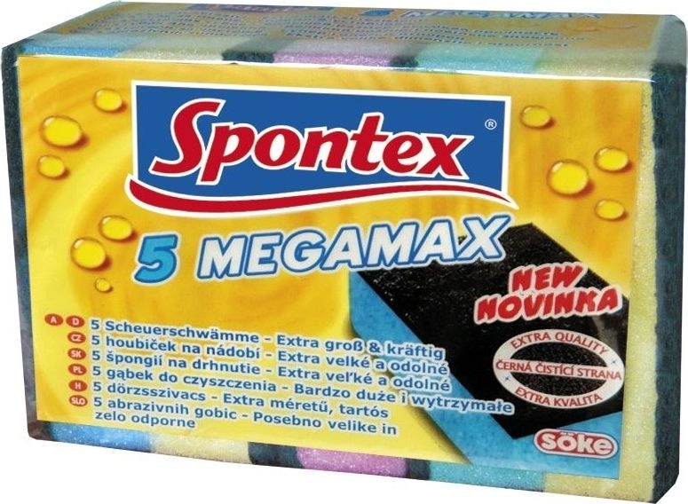 SPONGE SCOURING SPONTEX MEGAMAX 5PCS 000040211314