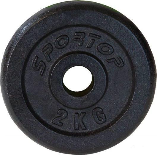 Sportop obciążenie czarne żeliwne 2 kg