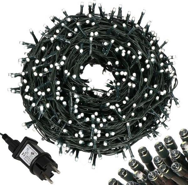 Lampki choinkowe Springos 1000 LED białe