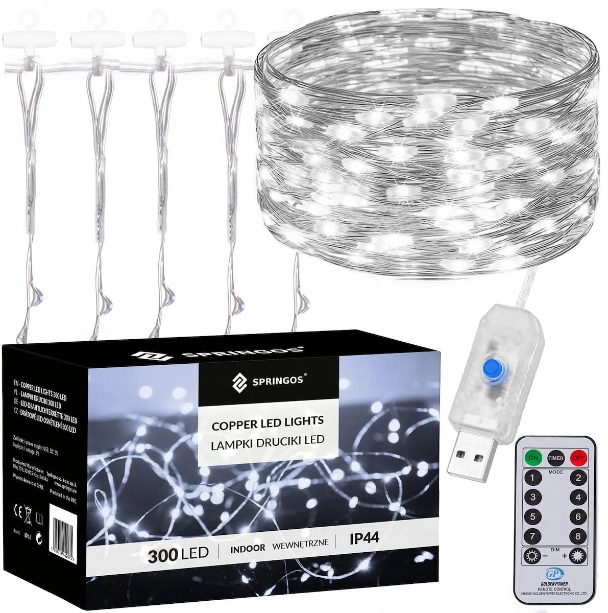 Springos CL4023 300 Led Cold White