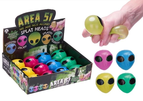 Alien Splat Heads 6 cm 1