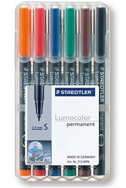 Staedtler 313 WP6 permanent marker Black